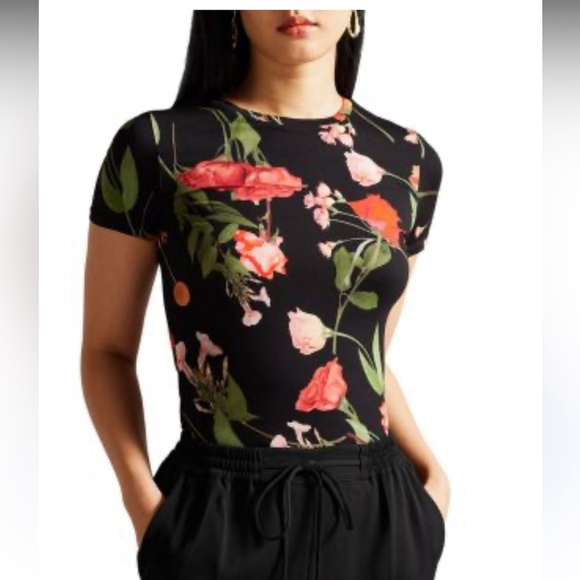 Ted Baker Treyya Printed Tee floral shirt tshirt - Picture 1 of 6